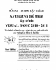 Ebook Kỹ thuật và Thủ thuật lập trình Visual Basic 2010 - 2011 - Tập 2: Phần 1 - Xuân Thịnh, Nam Thuận