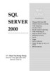 Giáo trình SQL Server 2000 - Phạm Thị Hoàng Nhung
