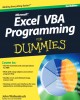 Ebook Excel ® VBA programming for dummies (2nd edition)