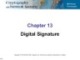 Lecture Cryptography and network security: Chapter 13