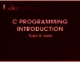 Bài giảng C Programming introduction: Tuần 9 - Hàm