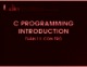 Bài giảng C Programming introduction: Tuần 11 - Con trỏ