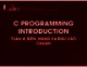 Bài giảngC Programming introduction: Tuần 4 - Biến, hằng và đầu vào chuẩn