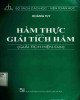 Ebook Hàm thực và giải tích hàm - Giải tích hiện đại: Phần 1