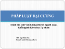 Bài giảng Pháp luật đại cương (Dành cho sinh viên không chuyên ngành Luật, khối ngành Khoa học Tự nhiên): Chương giới thiệu