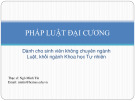 Bài giảng Pháp luật đại cương (Dành cho sinh viên không chuyên ngành Luật, khối ngành Khoa học Tự nhiên) - Bài 3: Nhà nước và bộ máy nhà nước