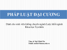 Bài giảng Pháp luật đại cương (Dành cho sinh viên không chuyên ngành Luật, khối ngành Khoa học Tự nhiên) - Bài 7A (tt): Luật Tố tụng Dân sự