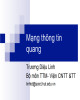 Bài giảng Mạng thông tin quang - Trương Diệu Linh