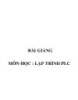 Bài giảng Lập trình PLC (116 trang)