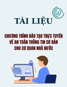 Tài liệu Chương trình đào tạo trực tuyến về an toàn thông tin cơ bản cho cơ quan nhà nước