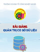 Bài giảng Quản trị cơ sở dữ liệu 