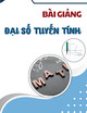Bài giảng Đại số tuyến tính: Chương 3 - PGS.TS Trần Tuấn Nam