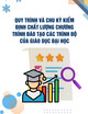 Quy trình và chu kỳ kiểm định chất lượng chương trình đào tạo các trình độ của giáo dục đại học