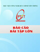Báo cáo bài tập lớn: Quản lý dự án phần mềm Website bán đồ thể thao