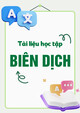 Tài liệu học tập Biên dịch